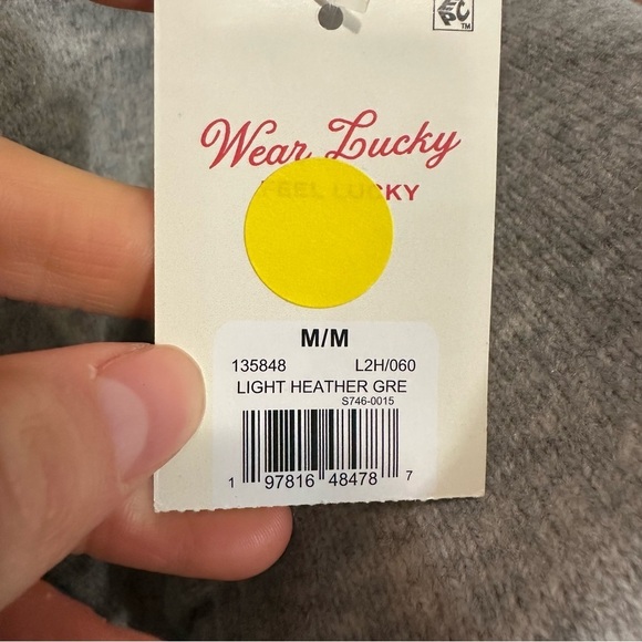 Lucky brand light heather grey Women's Off the Shoulder Sweater - Picture 4 of 4